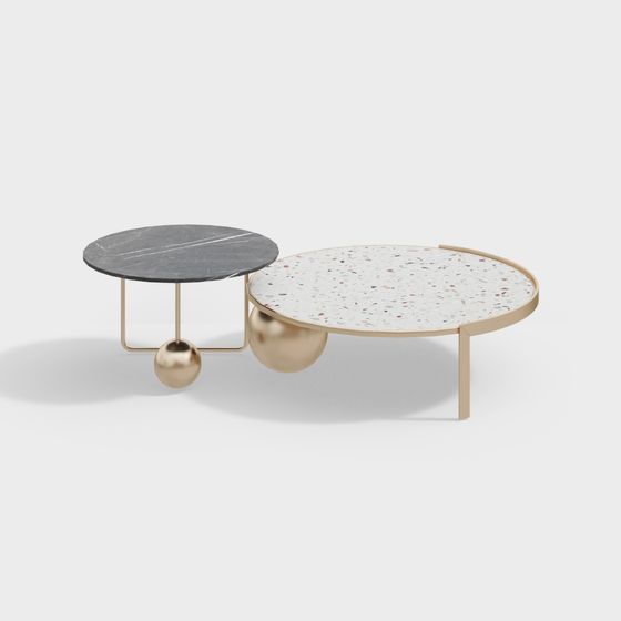 Balanced Art Table 3D model for Modern Aesthetics