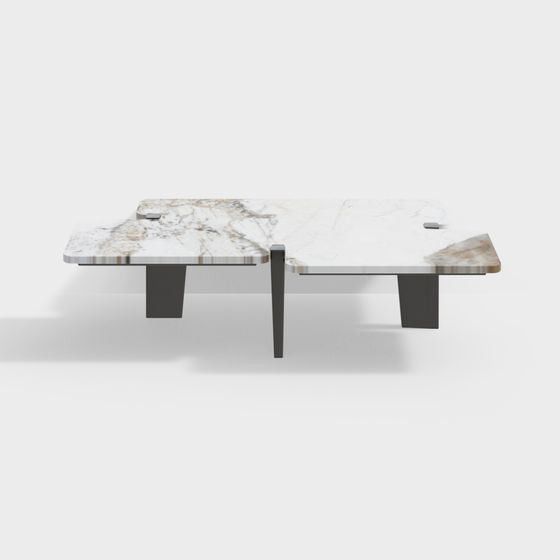 Minimalist Marble Coffee Table 3D model