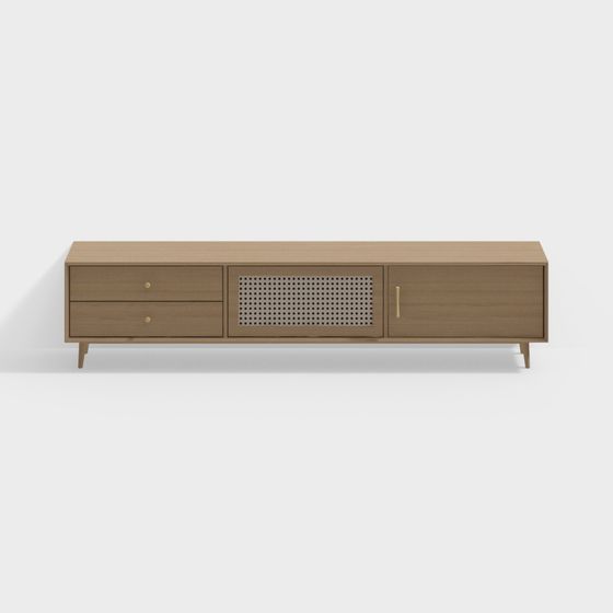 Modern Minimalist TV Cabinet 3D model