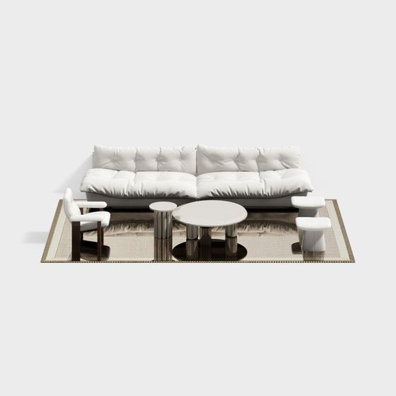 Urban Living Room Set 3D model