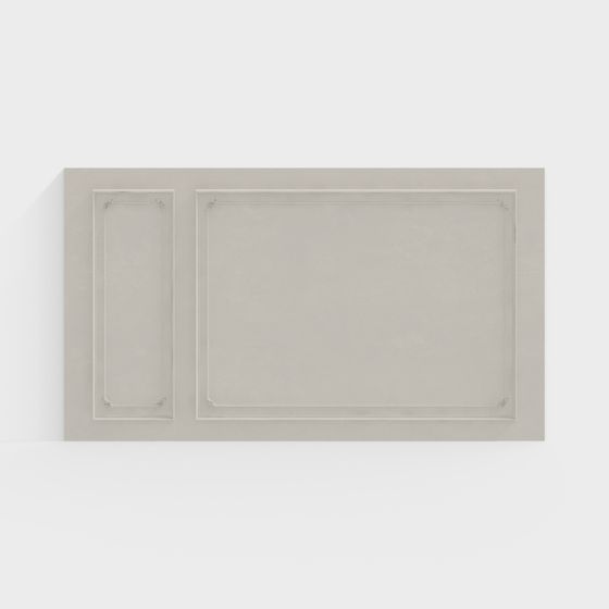 Low Poly Textured Wall 3D Model