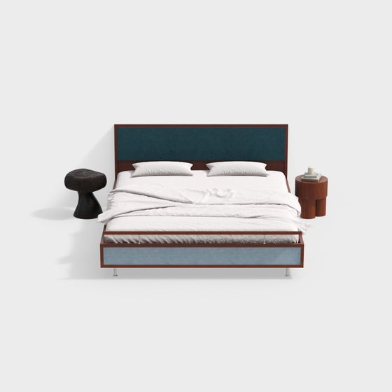 Urban Retreat 3D model Bed for Modern Interiors