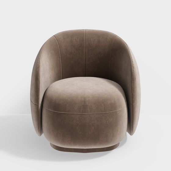Cozy Velvet Chair 3D model
