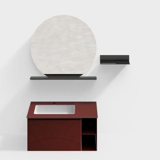 Elegant Bathroom Vanity 3D model