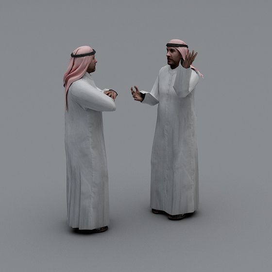 Middle Eastern Gentleman 3D model