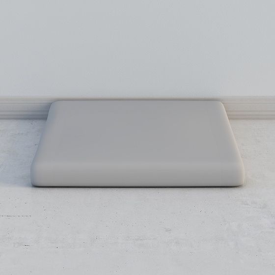 Minimalist Square Cushion 3D model