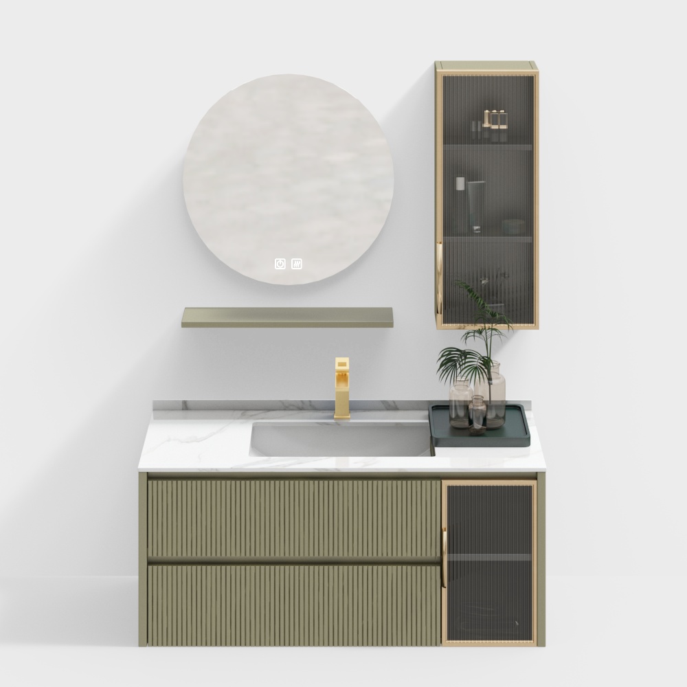 Nordic bathroom Cabinet