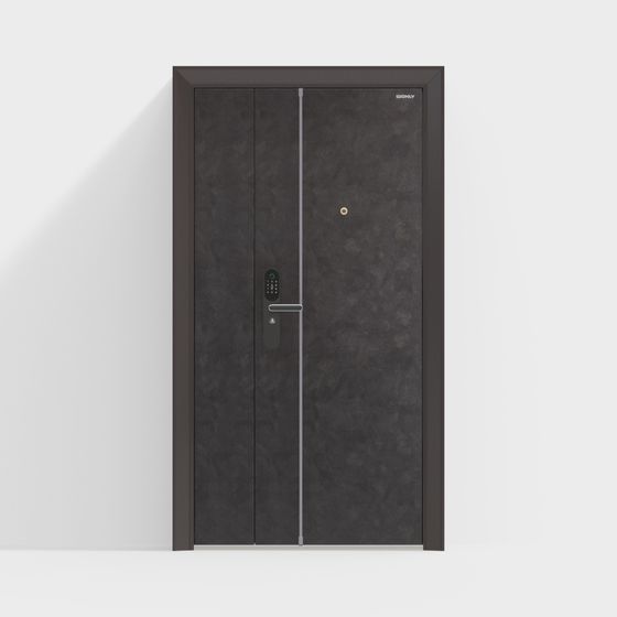 Elegant Low-Polygon 3D Door Model for Modern Spaces