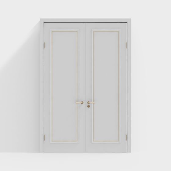 Elegant Double Door 3D model