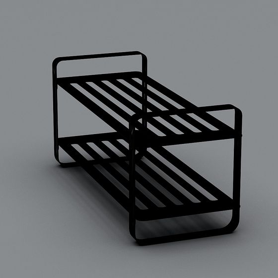 Gorillz+Unıfy+ชั้นวางรองเท้า-สีดำ