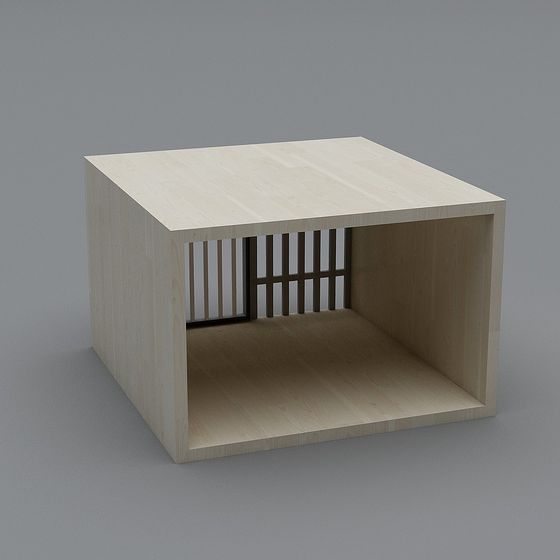 Wooden Storage Cabinet 3D model