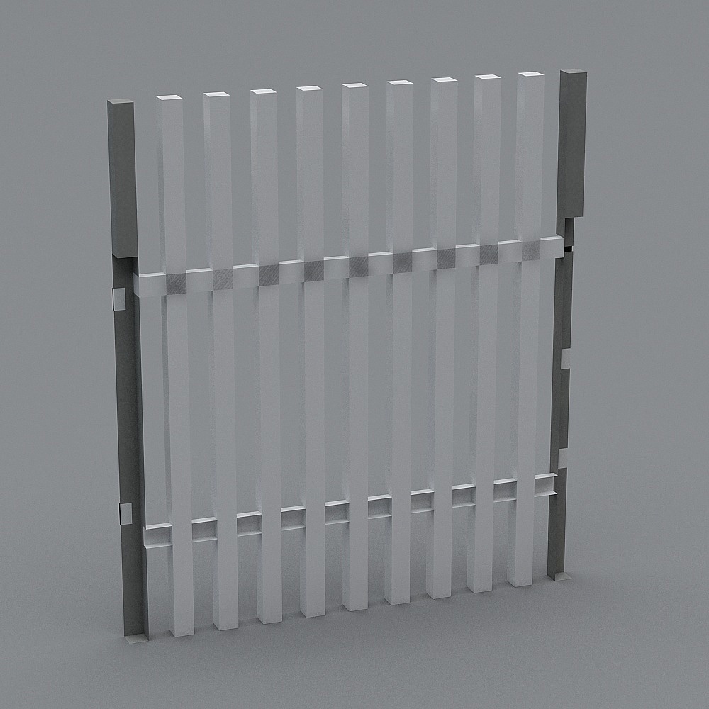 City Window Low Poly Building Element 3D model