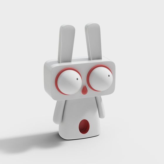 Bunny Bot 3D model for Creative Projects