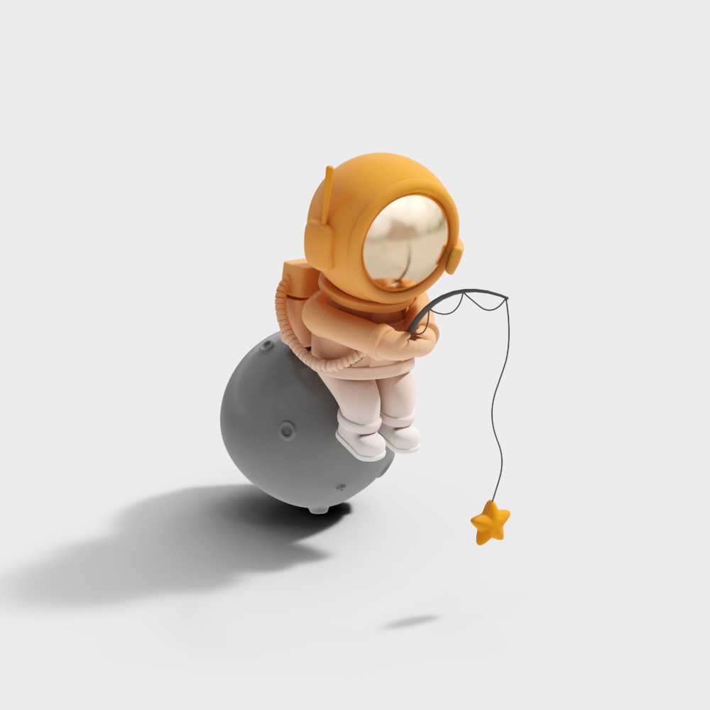 Astronaut sculpture ornament