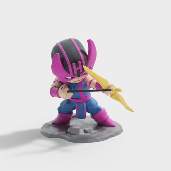 Low-Poly Character 'Little Visionary' 3D model