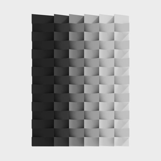 Modern Wall Decoration 3D Model in Gray