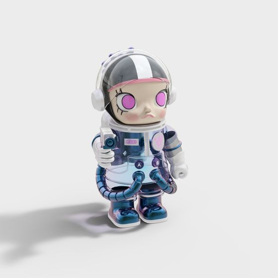 Charming Astronaut 3D model for Cosmic Adventures