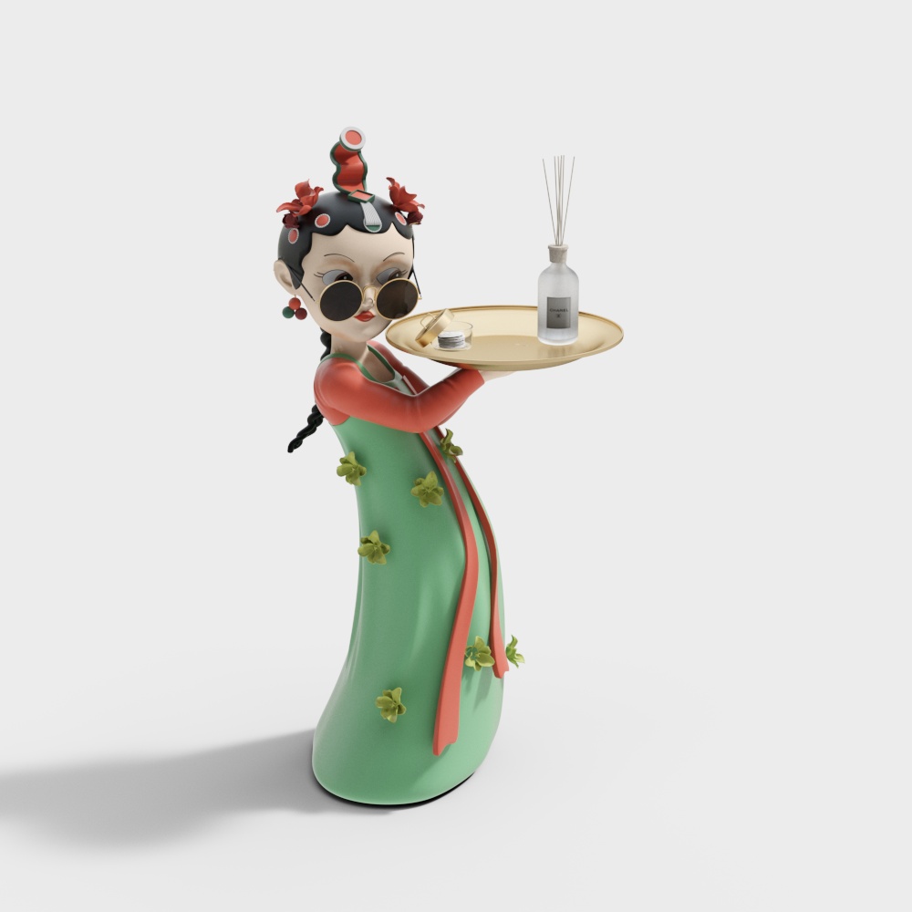National tide Peking Opera girl ornament