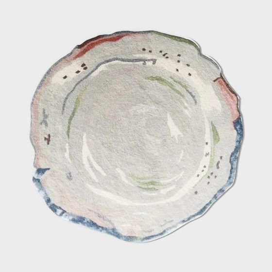 Abstract Watercolor Palette 3D Model