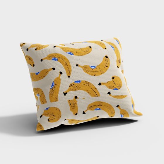Banana Delight 3D Pillowcase Model