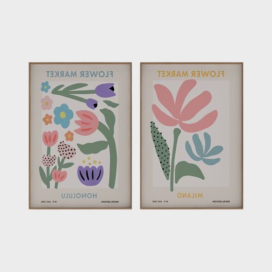 Nordische hängende Bilder