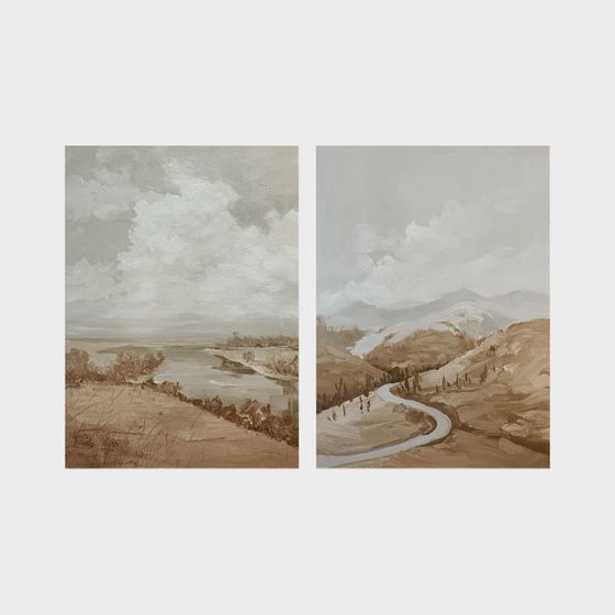 Charming Countryside Landscape 3D model