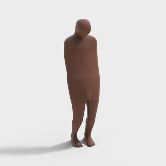 Abstract Walker 3D model - Artful Minimalism