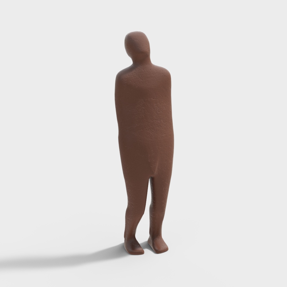 Abstract Human Body Low Polygon 3D Model