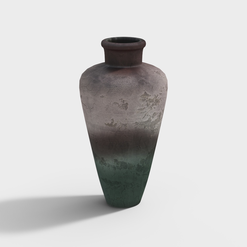 侘寂風格陶土花盆裝飾