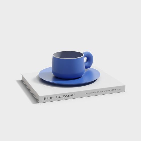 Minimalist Coffee Cup Set 3D model