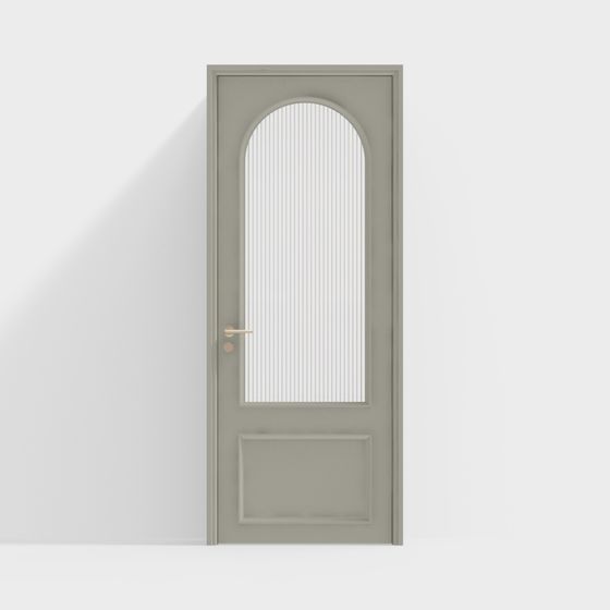 Elegant Modern Arch Door 3D model