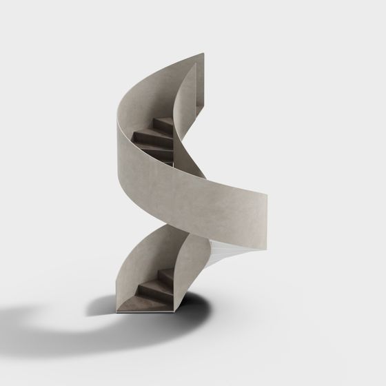 Modern Low Polygon Staircase 3D model