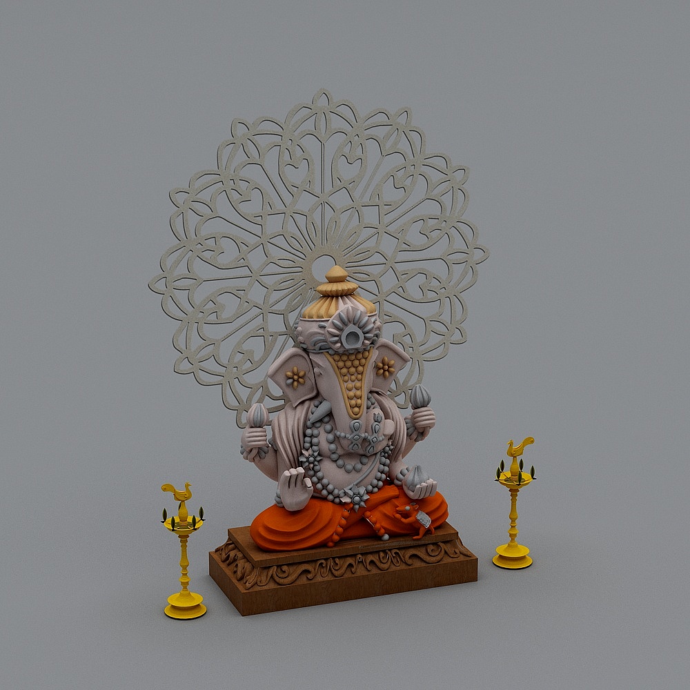 ganesh idol pooja room