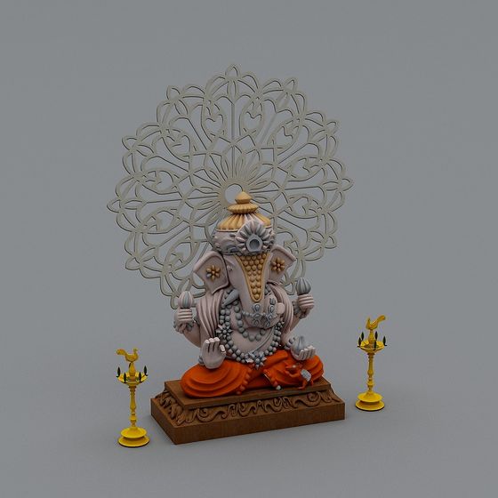Ganesha’s Reverie 3D model