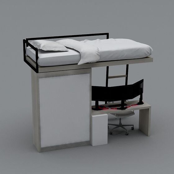 Multifunctional 3D Bed Frame Model for Modern Living