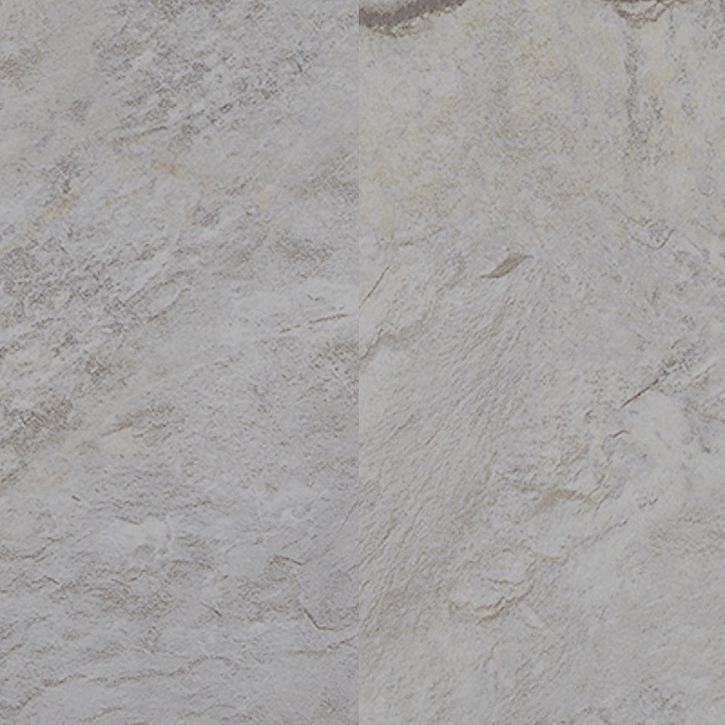 Light grey textured wall panel with natural stone look and beige tones on white background