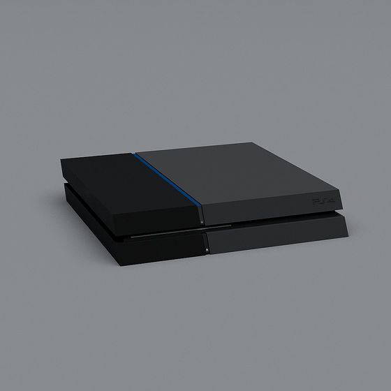 Low Poly PS4 Console 3D model