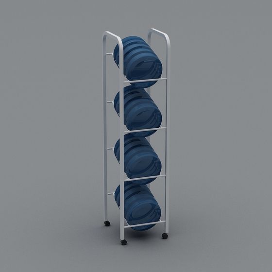 Chic Mobile Storage Shelf 3D model for Contemporary Spaces