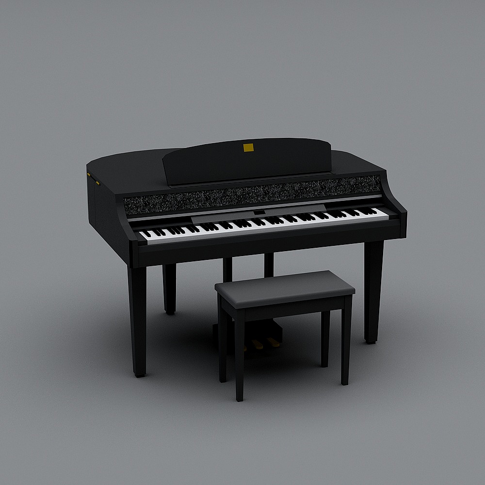 現代鋼琴 + 凳子