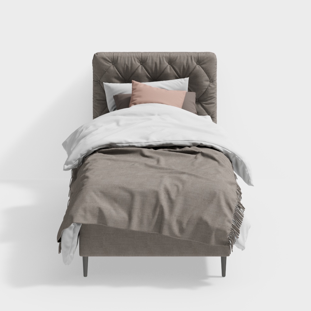 モダンなシングルベッド