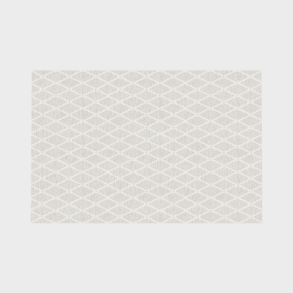 Elegant Silktouch Light Red and White Tartan Carpet 3D Model