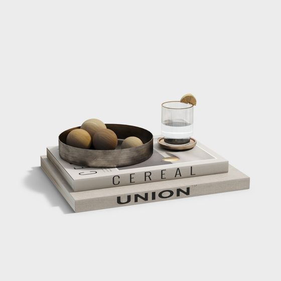 Stylish Breakfast Still Life 3D model