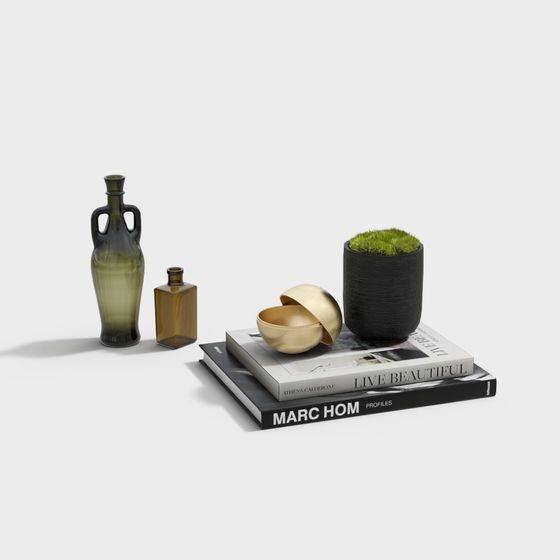 Stylish Low-Poly Decorative 3D Model Collection