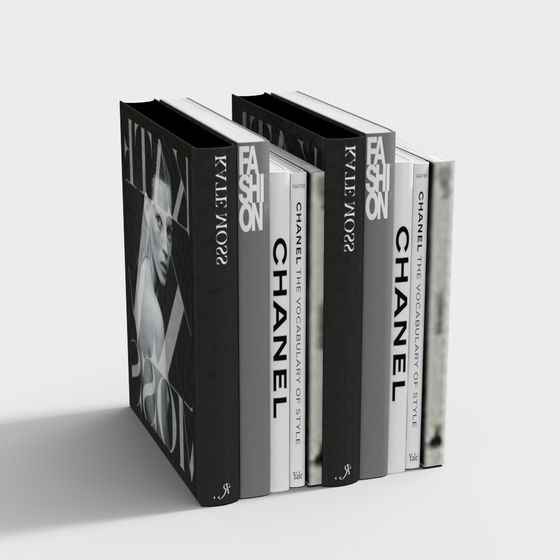 Chic Magazine Shelf 3D model for Creative Spaces