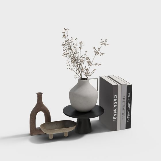 Minimalist Decor 3D model for Artistic Spaces