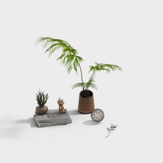 Indoor Plant Arrangement 3D Model