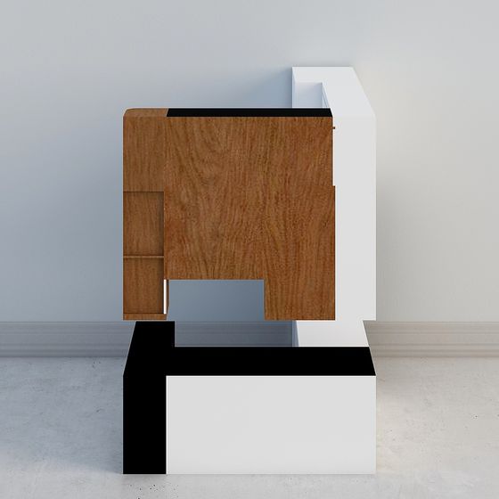 Urban Edge Reception Desk 3D model