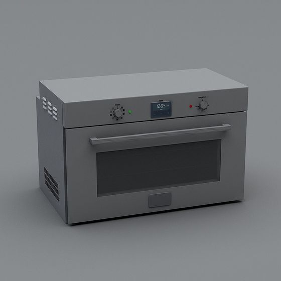 Modern Low-Poly 3D Electric Oven Model