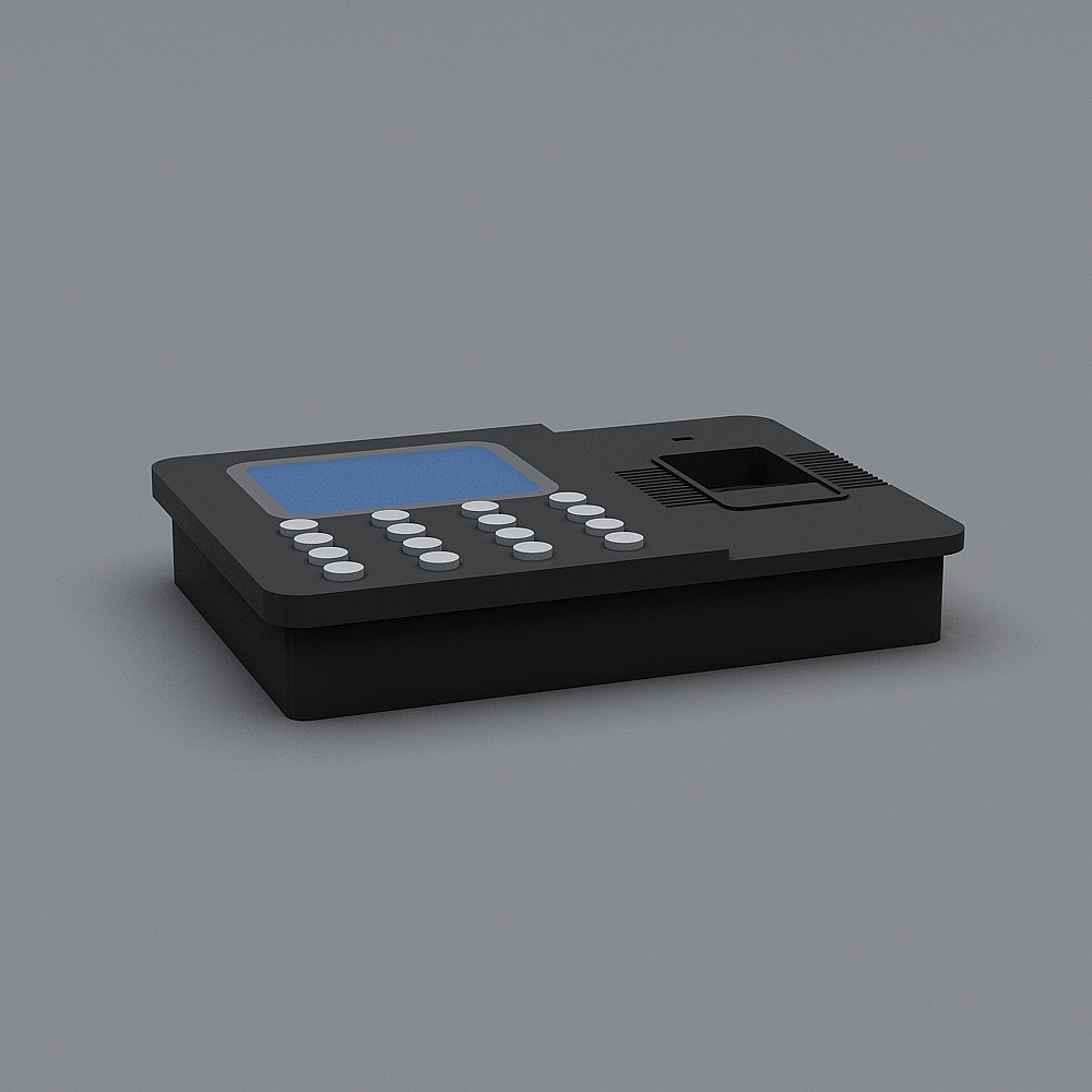 Retro Game Console Low-Poly 3D model