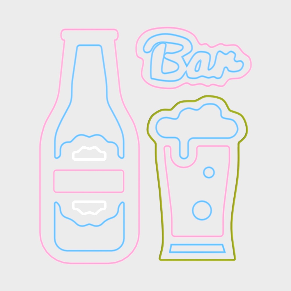 Modern internet celebrity decorative neon lights